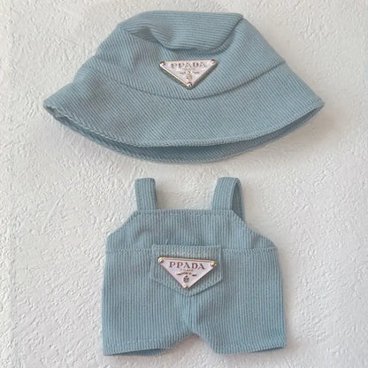 NO Doll, for Labubu Doll Clothing Set Hat 17Cm Clothes Shoes Doll DIY Accessories Training Sitting Party Games Toys Gifts