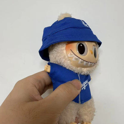 Labubu Doll Clothes 15/17Cm Labubu Clothes Sitting Party Number 17 Baseball Clothes Children'S Clothes Diy Doll Accessories Gift
