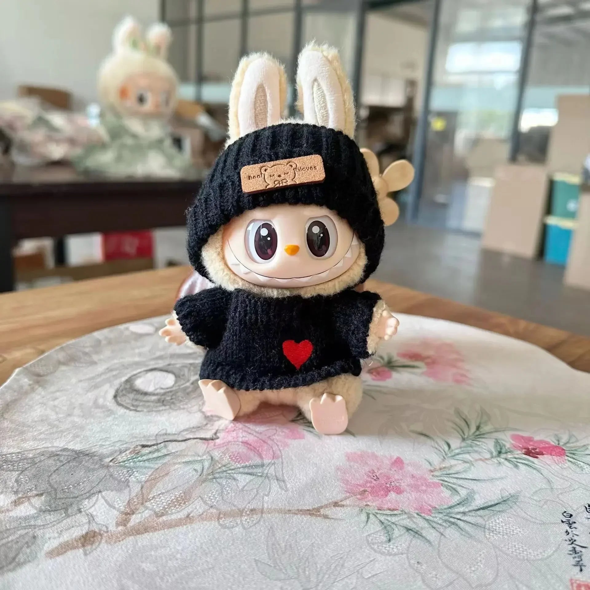 17Cm Toy Doll Clothes for Labalbu Accessories Luxury Backpack New Original Clothing for Labbubu Sweater Outfit Mini Cute Bag Hat